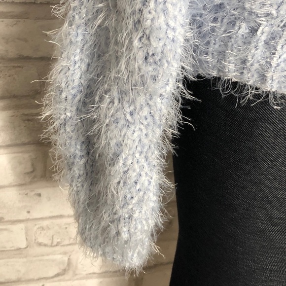 Freshman fuzzy blue sweater, NWT, medium - Picture 6 of 10